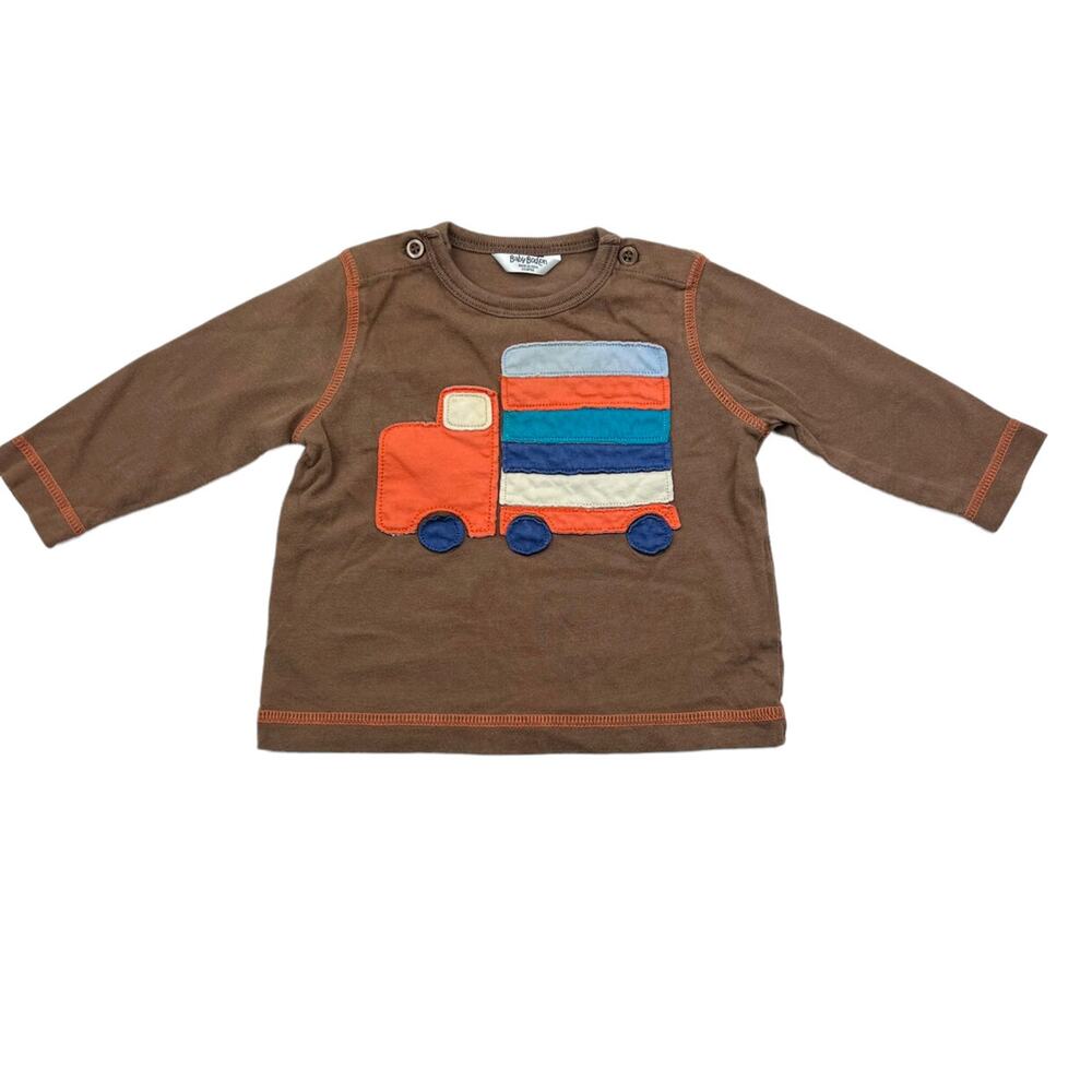 Baby Boden Truck Appliqué Shirt